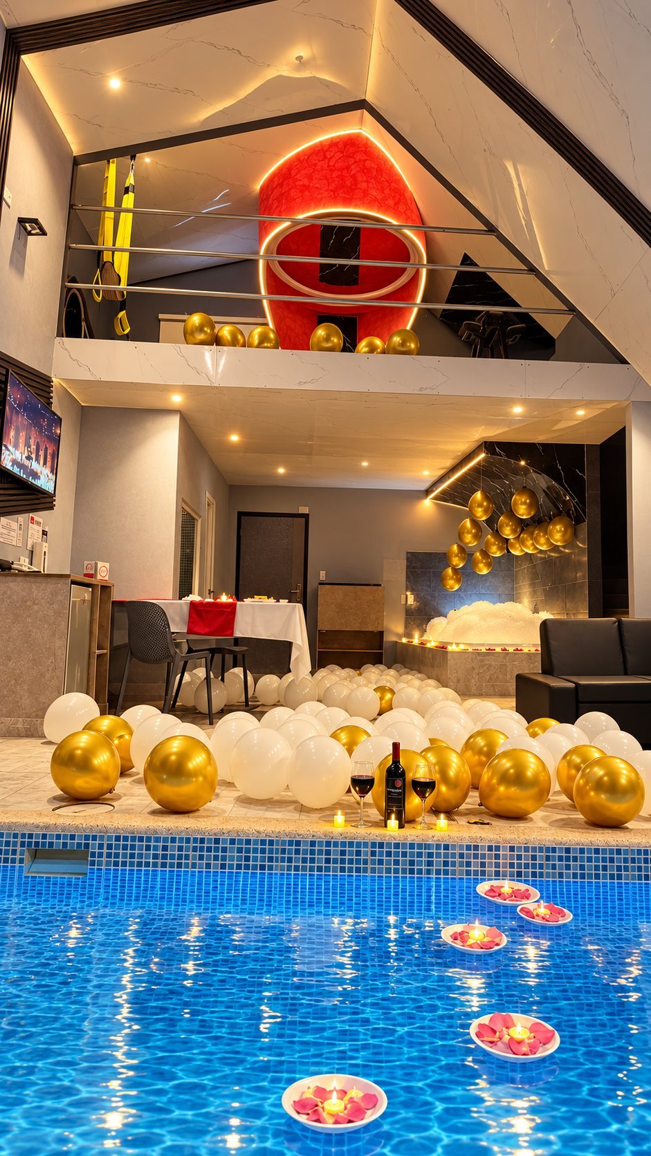 Habitación de lujo de Lexxuz con piscina y jacuzzi